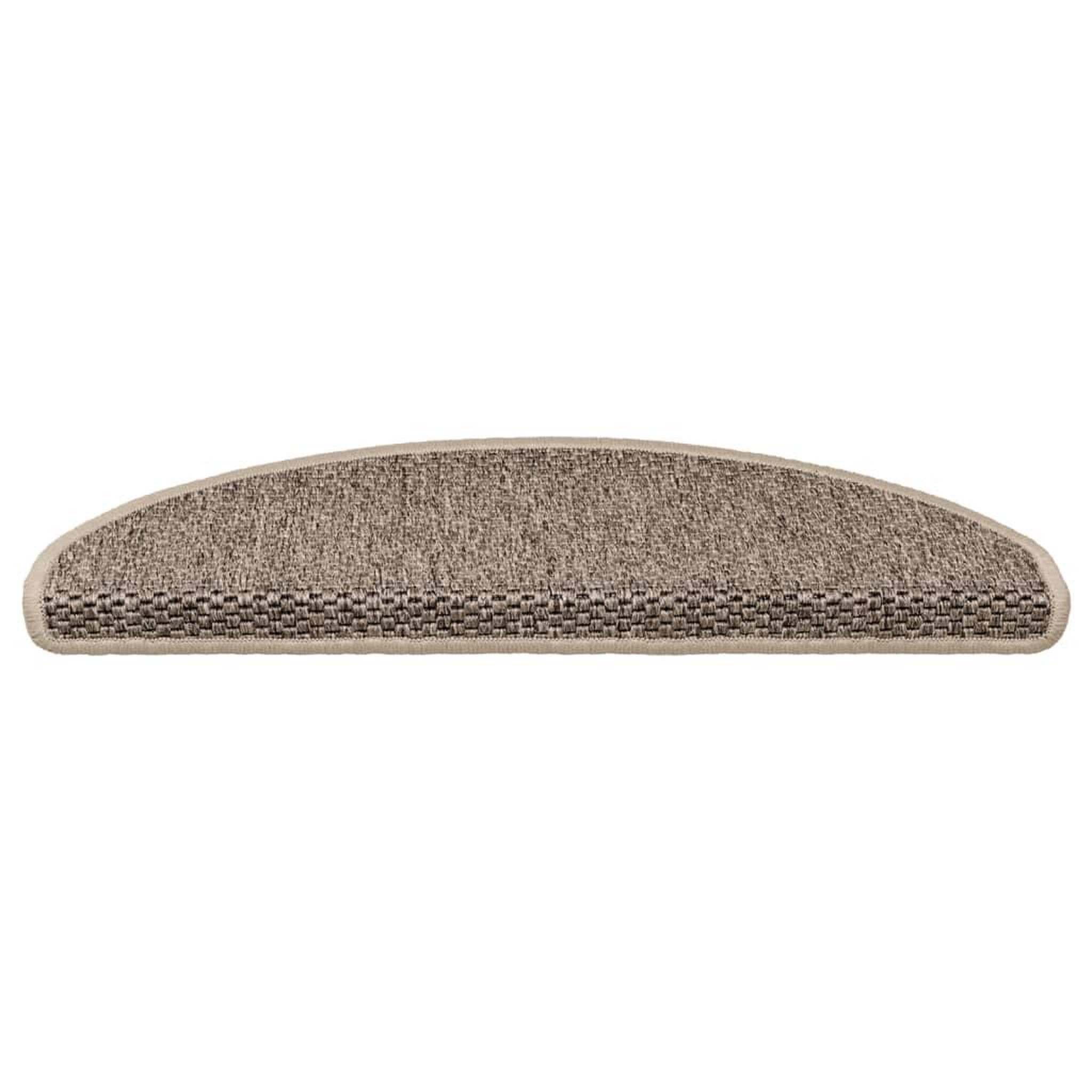 Voir la diapositive 4 : VIDAXL Tapis d'escalier autocollants 15 pcs 65x21x4 cm Beige fonce