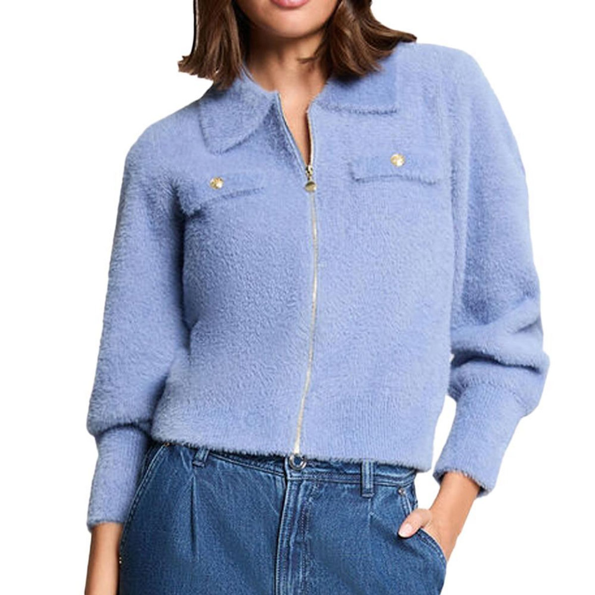 MORGAN Gilet Zippé  Femme Morgan DOMI