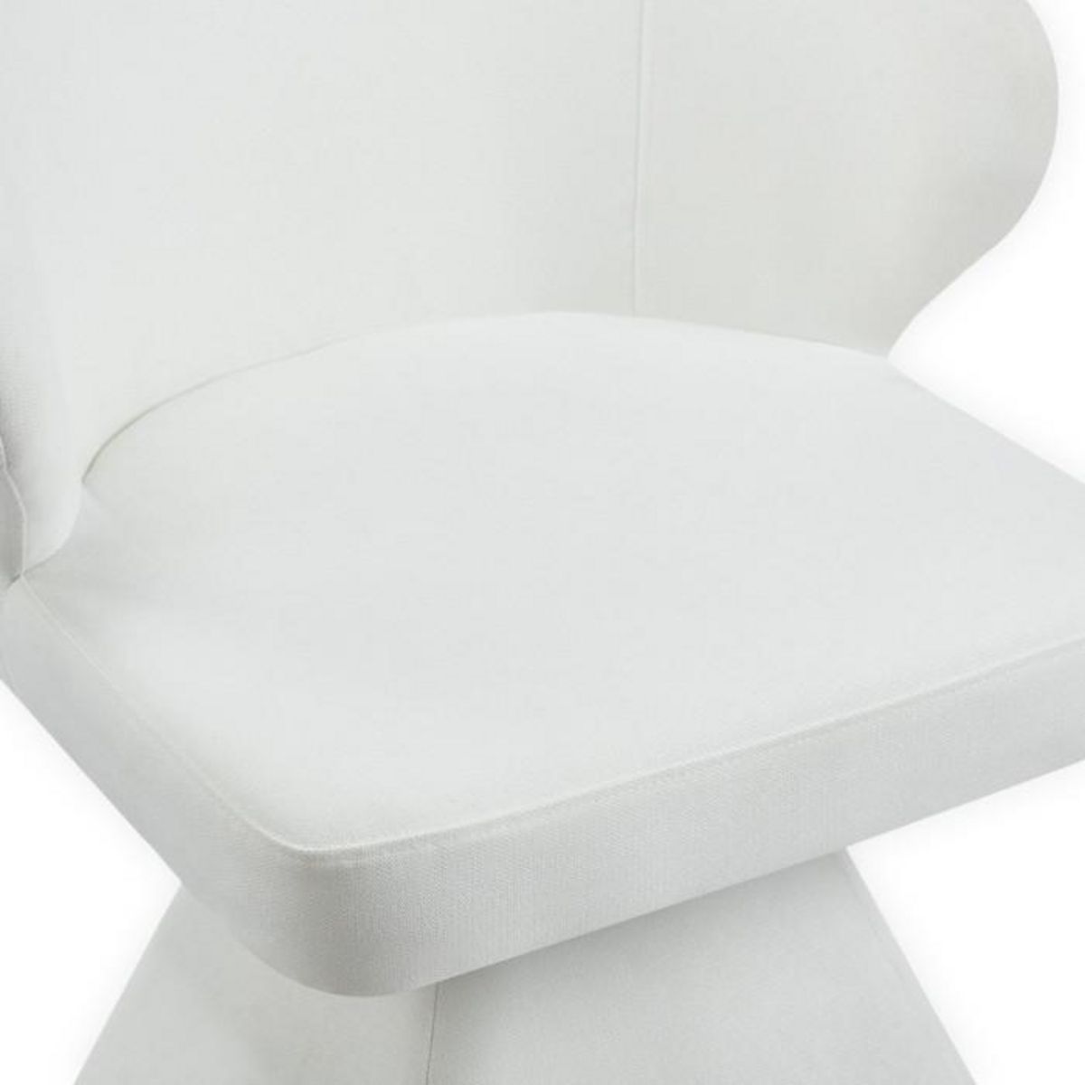 Paris Prix Chaise Design en Tissu  Pyramide  79cm Crème