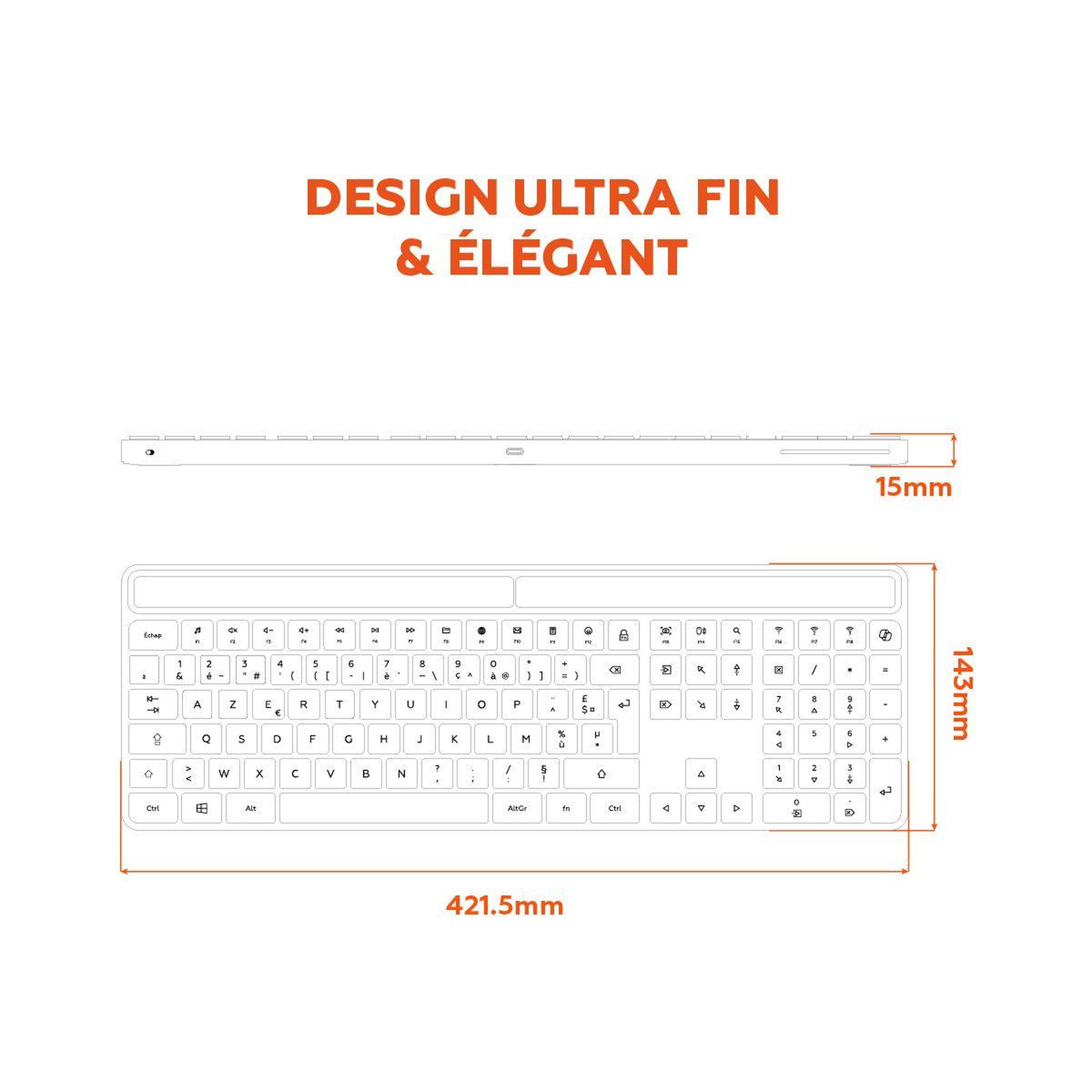 Voir la diapositive 5 : Mobility Lab Clavier sans fil ks720w