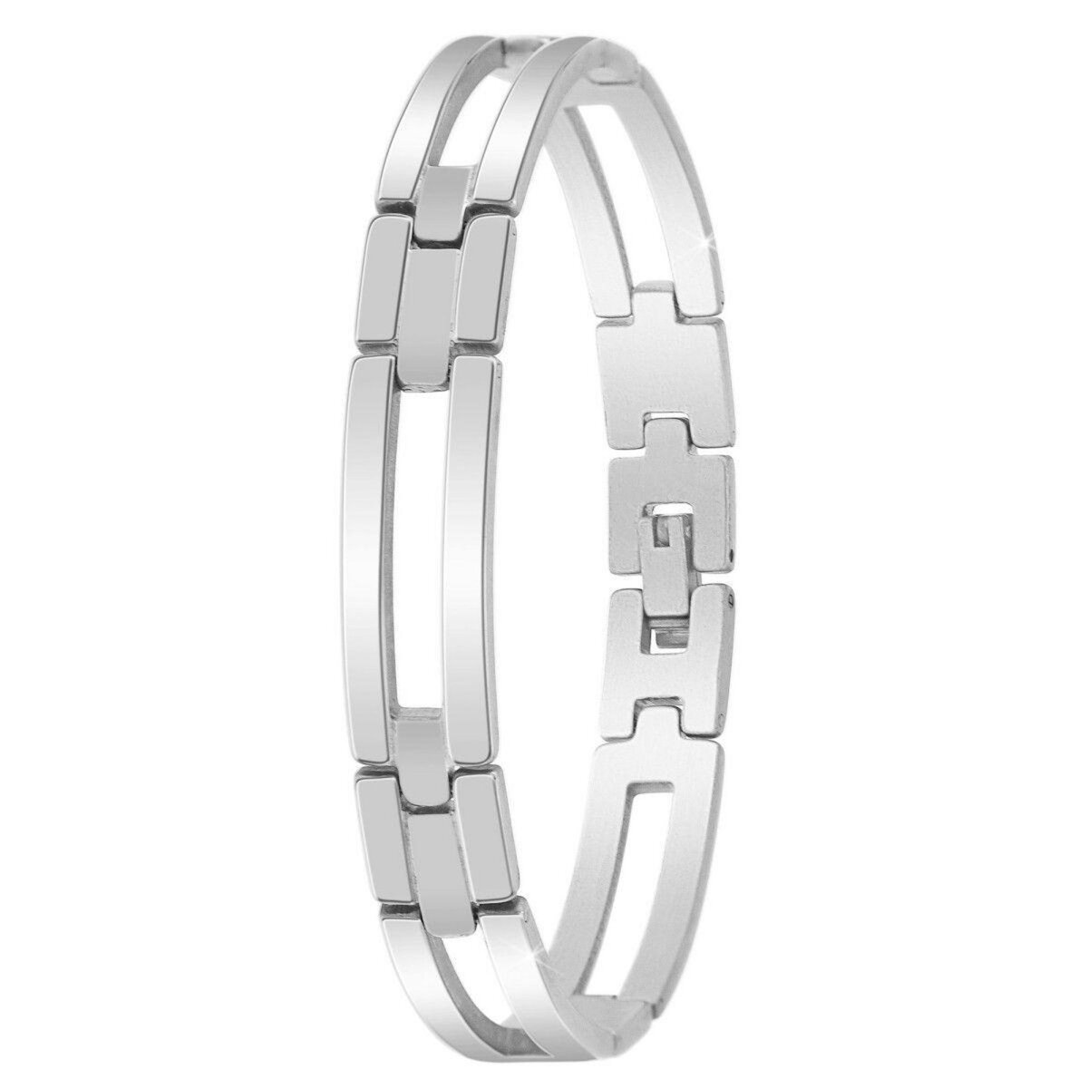 SC CRYSTAL Bracelet homme en acier inoxydable