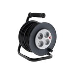 ZENITECH Enrouleur De Câble Électrique Ménager Avec Terre L. 15 M HO5VVF  3G1.5