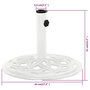 Voir la diapositive 6 : VIDAXL Socle de parasol Blanc 44x44x31 cm Fonte