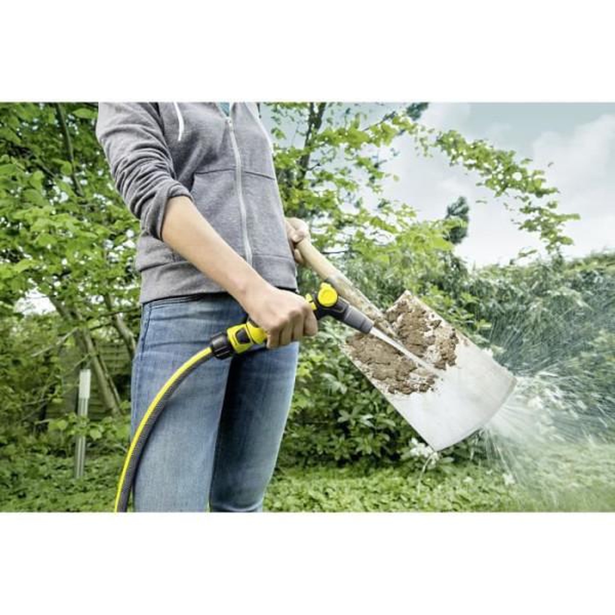 Voir la diapositive 2 : KARCHER Arroseur Set pistolet et accessoires d'arrosage KARCHER - 2 formes de jets