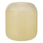 Paris Prix Vase Design en Verre Lignes  Carla  24cm Jaune Clair