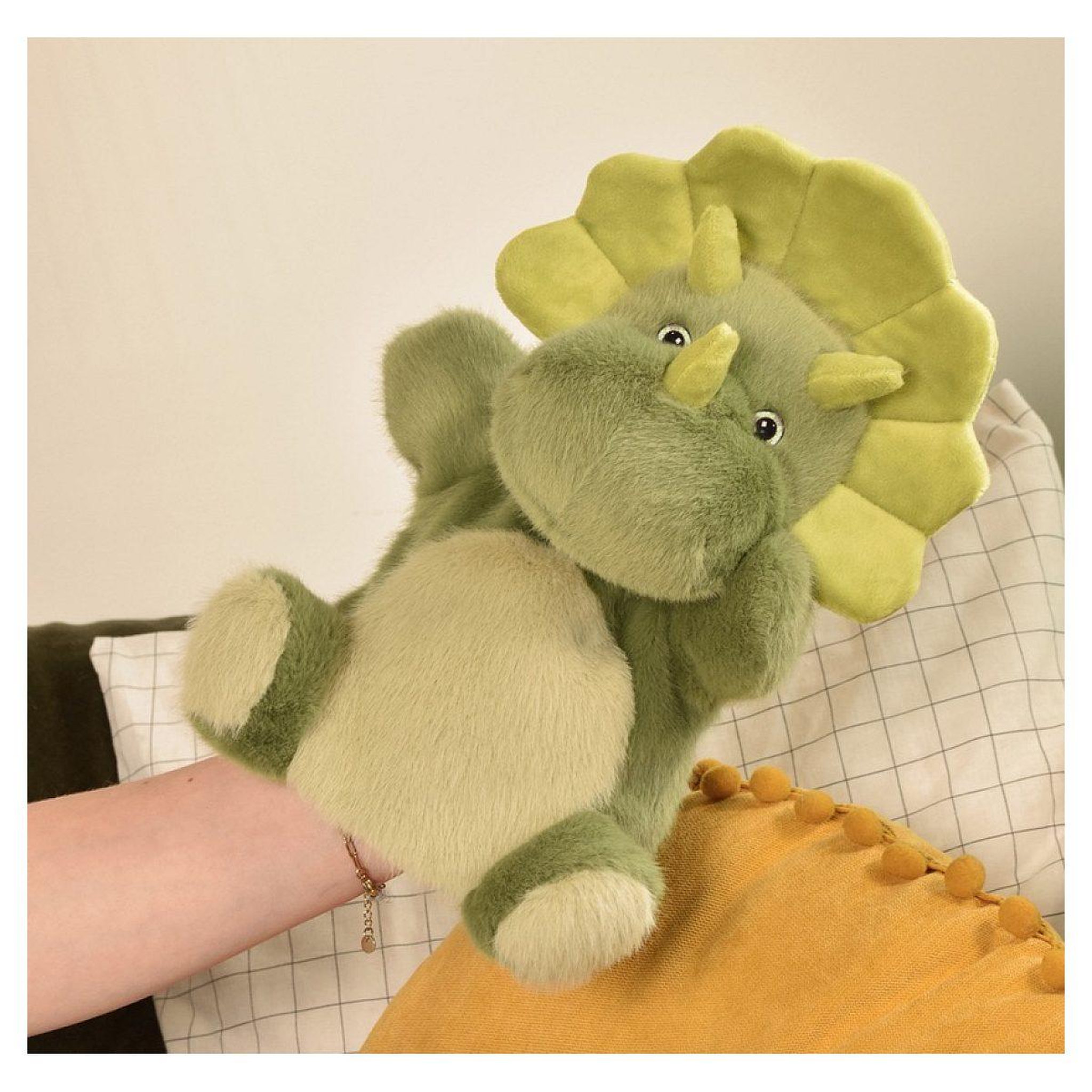 Voir la diapositive 2 : Histoire D'Ours Podcoll - marionette dino 24cm