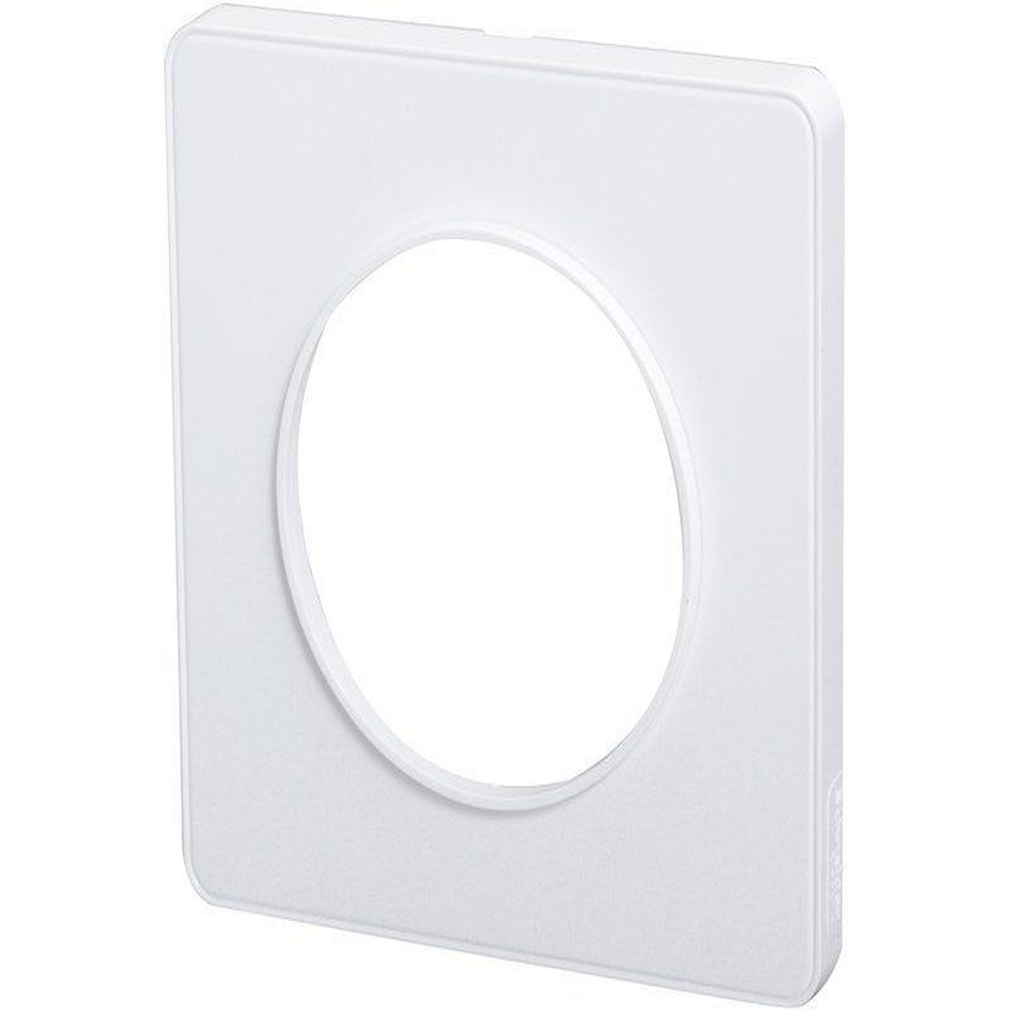 Schneider Electric Plaque Simple Odace Touch, Liseré Blanc