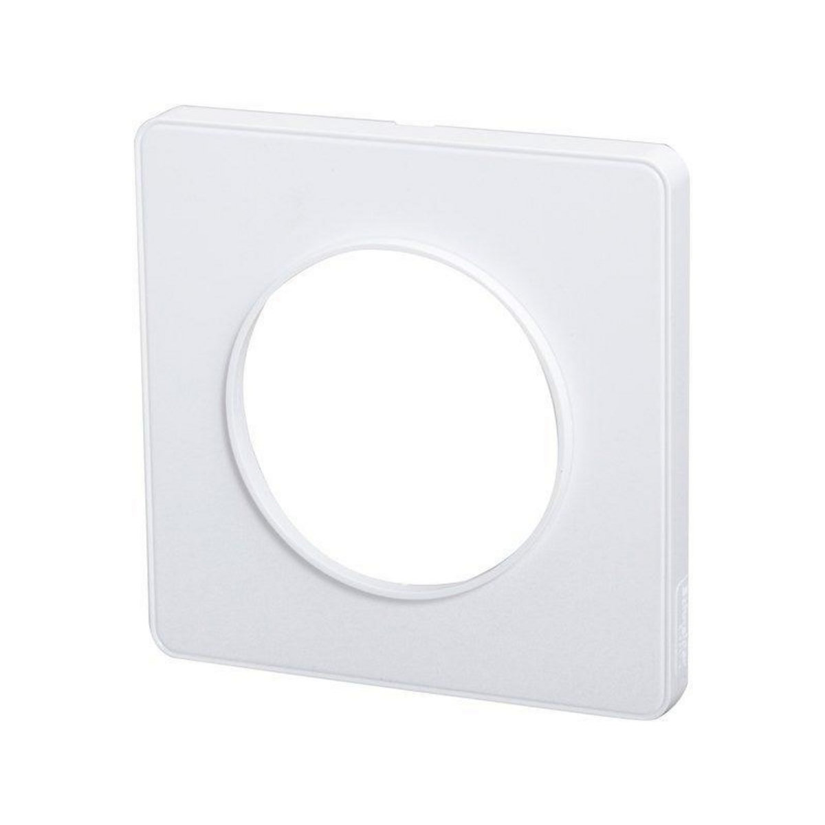 Schneider Electric Plaque Simple Odace Touch, Liseré Blanc