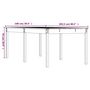 Voir la diapositive 6 : VIDAXL Table de jardin blanc 203,5x100x76 cm bois massif de pin