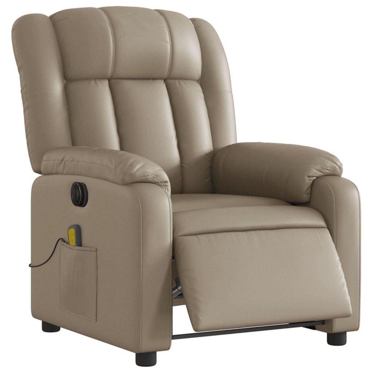 VIDAXL Fauteuil de massage inclinable electrique cappuccino similicuir