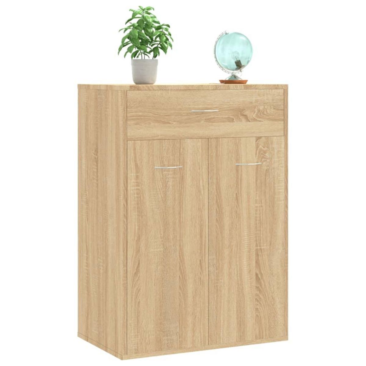 VIDAXL Armoire a chaussures Chene sonoma 60x35x84 cm Bois d'ingenierie