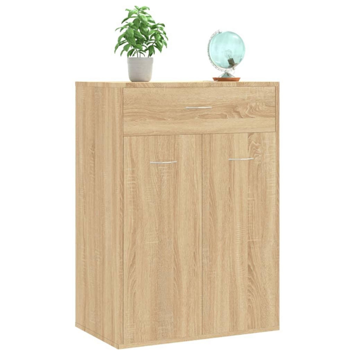 VIDAXL Armoire a chaussures Chene sonoma 60x35x84 cm Bois d'ingenierie