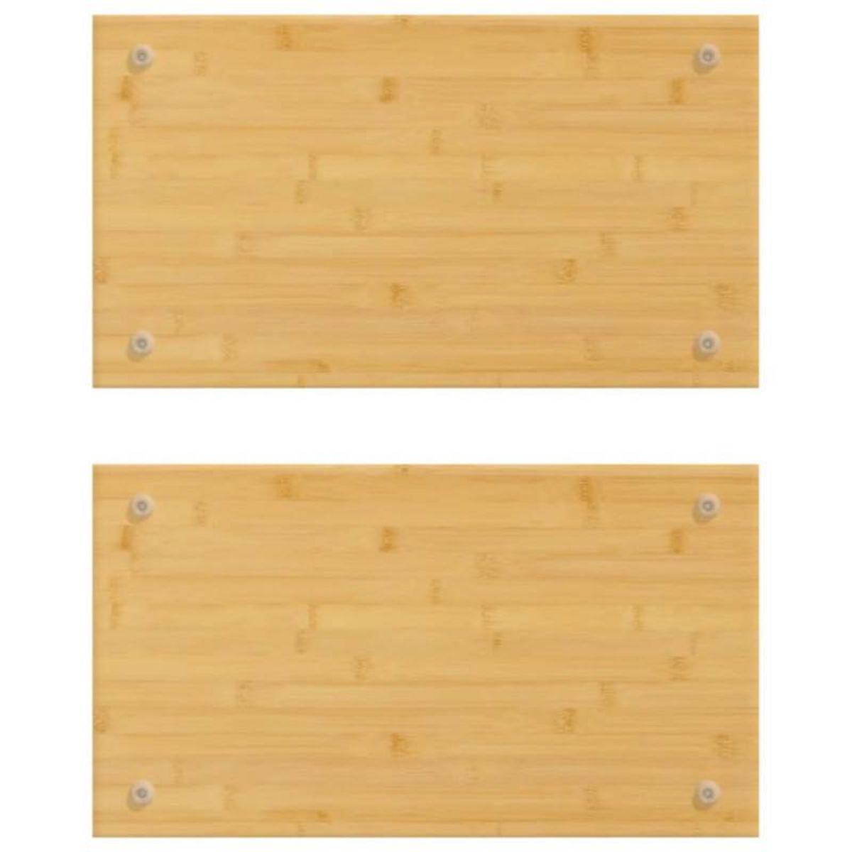 VIDAXL Couvercles de cuisinière 2 pcs 50x28x1,5 cm bambou