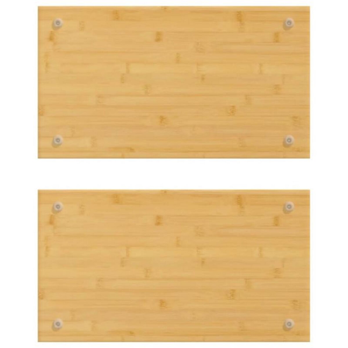 VIDAXL Couvercles de cuisinière 2 pcs 50x28x1,5 cm bambou