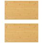 Voir la diapositive 2 : VIDAXL Couvercles de cuisinière 2 pcs 50x28x1,5 cm bambou