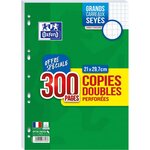 OXFORD Copies doubles 300 pages 21x29,7cm grands carreaux Seyes perforées