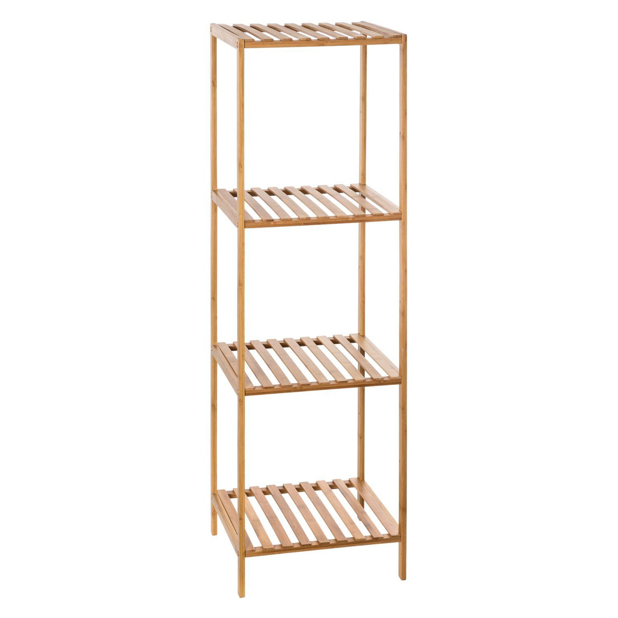 Voir la diapositive 1 : ATMOSPHERA Etagère salle de bain ajustable en bambou - 35 x H. 111,5 cm - Marron