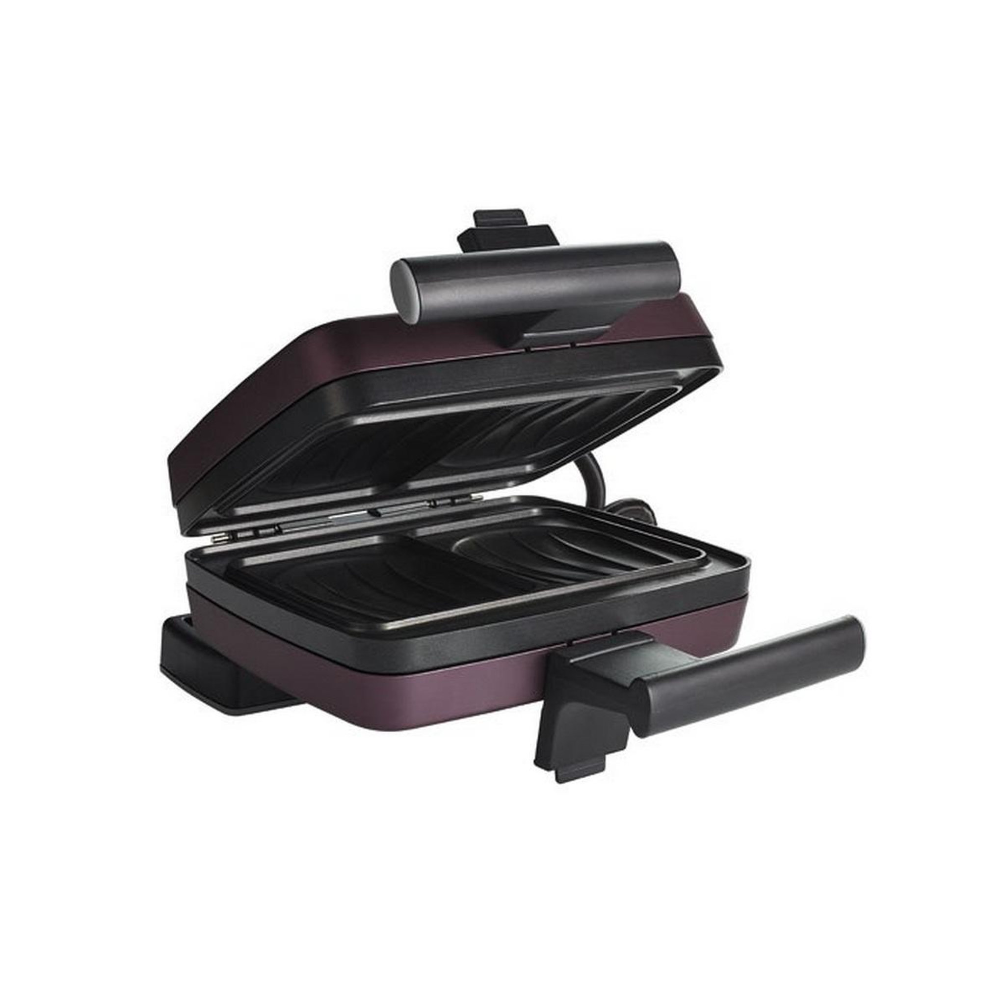 Voir la diapositive 2 : FRIFRI Gaufrier et plaques croque-monsieur 1200w violet - fri022820012pup