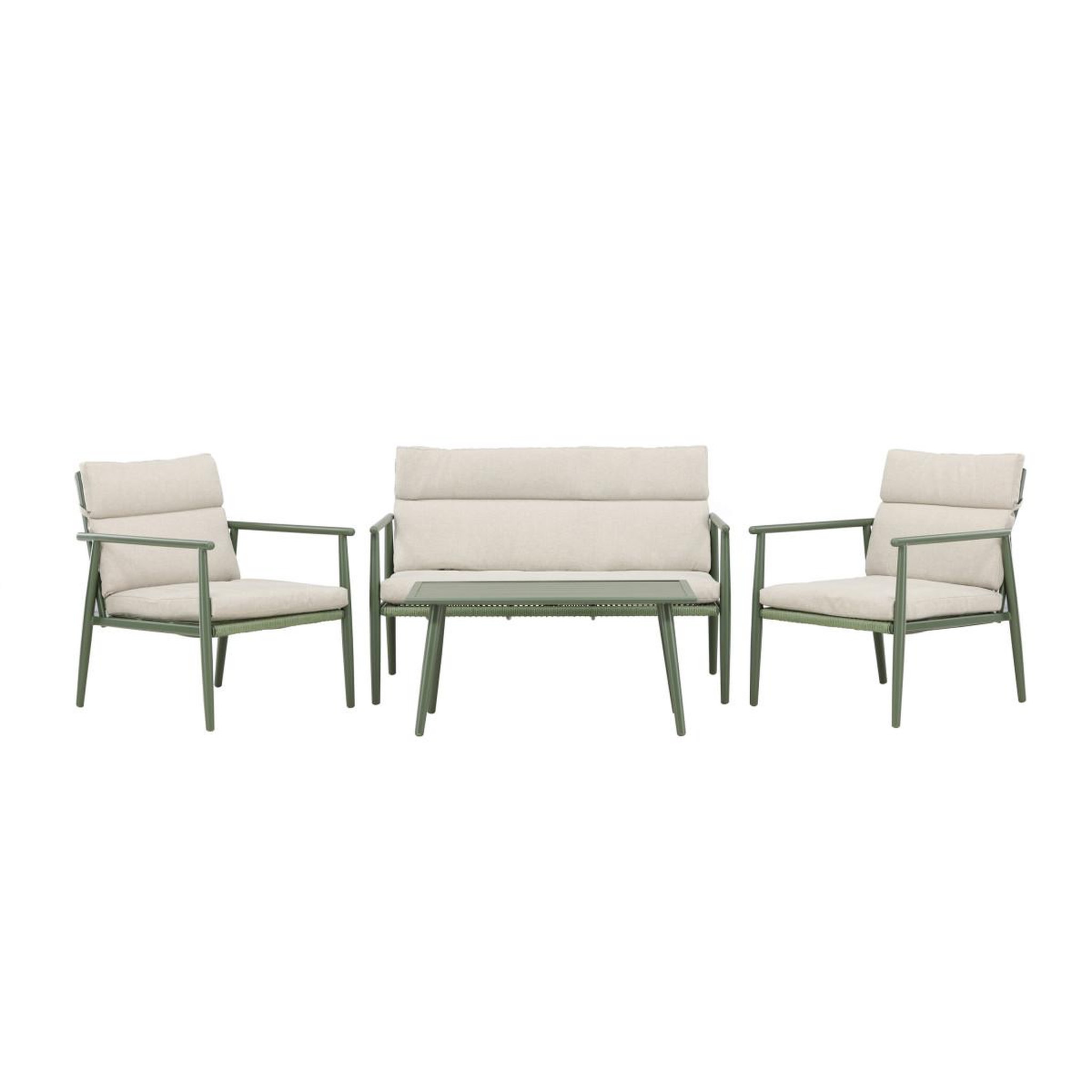Paris Prix Salon de jardin 4 places  mazzaro  120cm vert