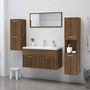 Voir la diapositive 3 : VIDAXL Armoire de bain Chene marron 30x30x130 cm Bois d'ingenierie
