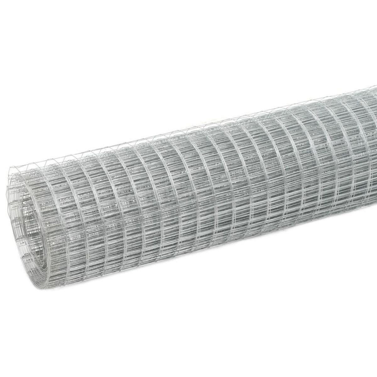 VIDAXL Grillage pour voliere acier galvanise 25x0,5 m argente