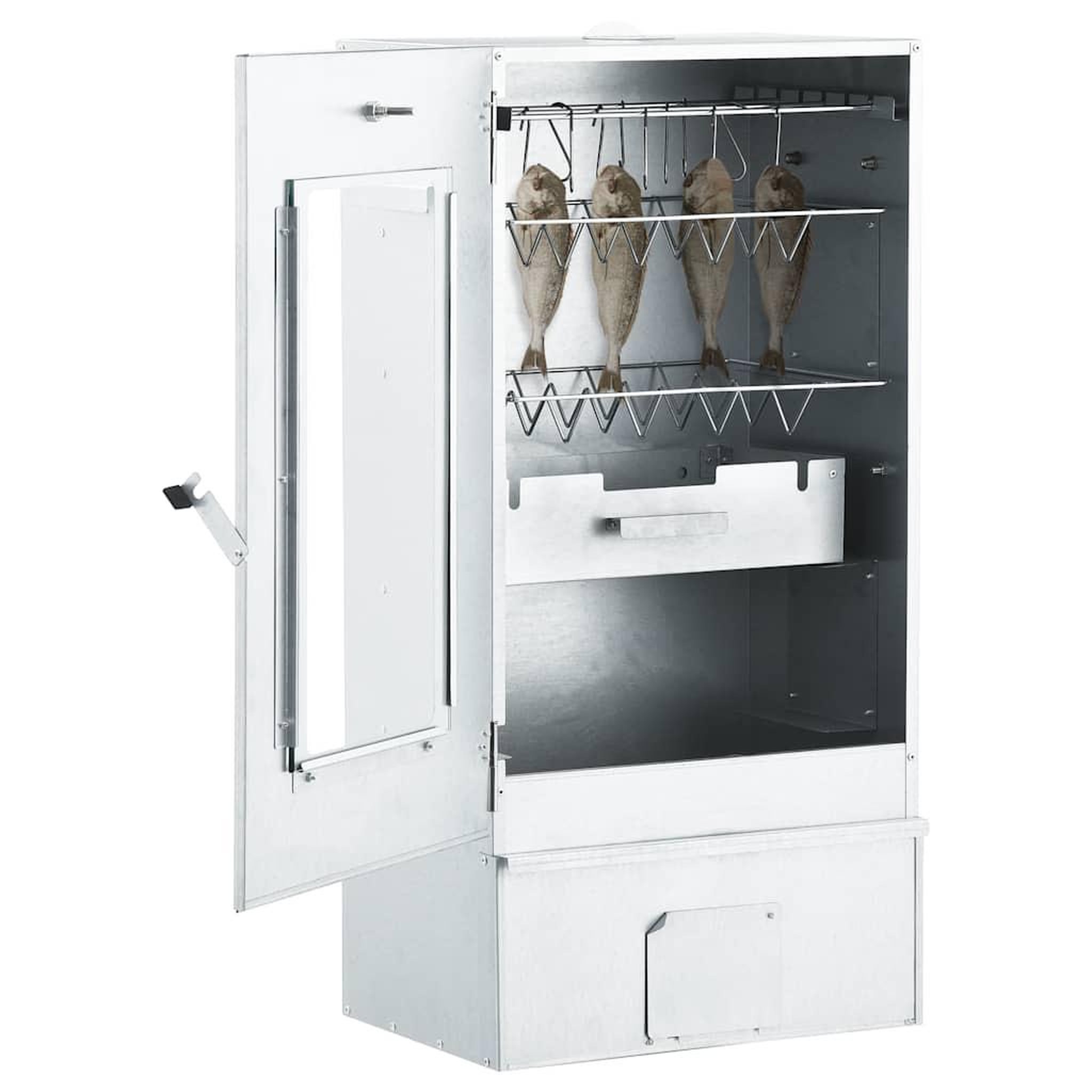Voir la diapositive 2 : VIDAXL Fumoir a four a BBQ generateur de fumee froide acier galvanise