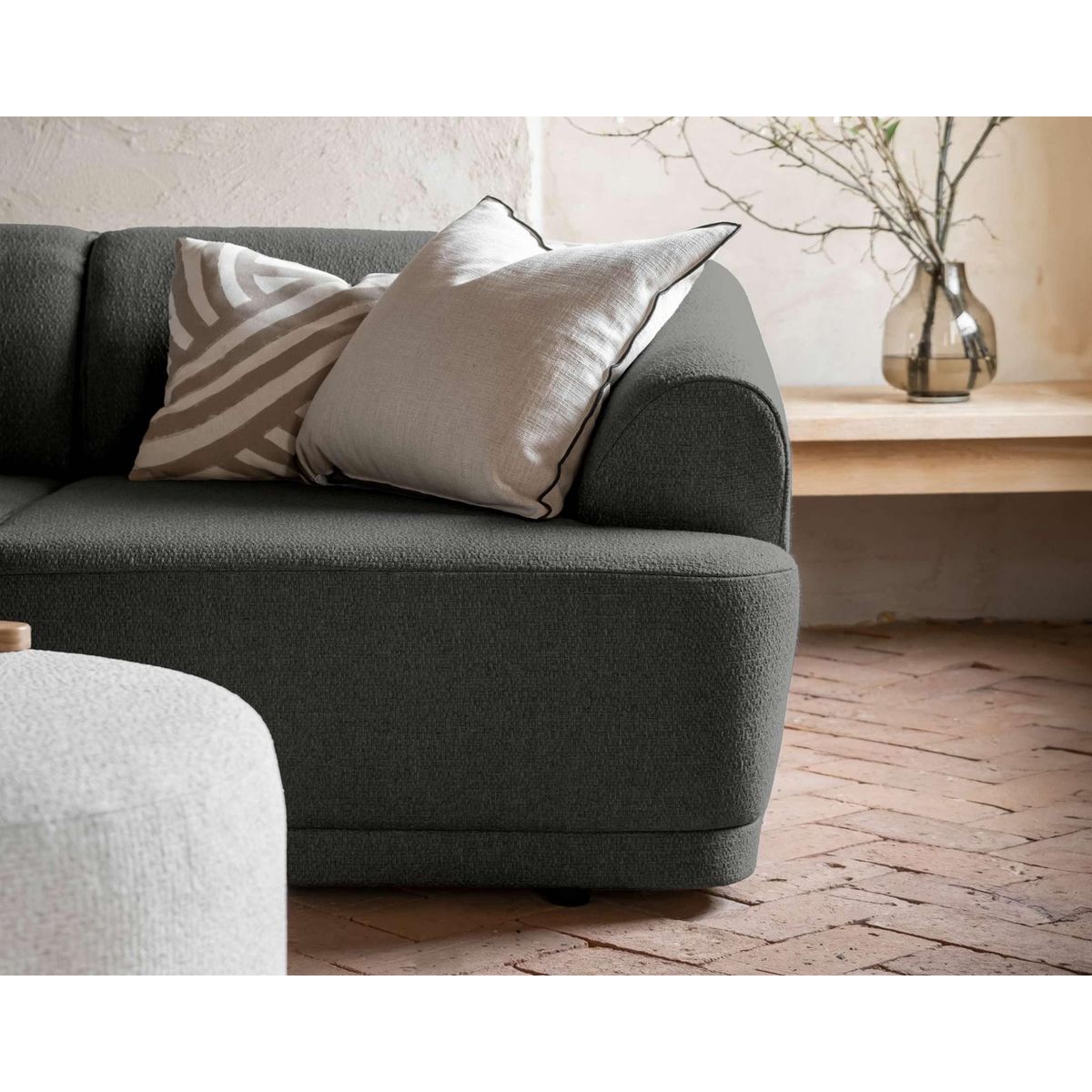 BEST MOBILIER Siena - canapé d'angle gauche - 5 places - en tissu