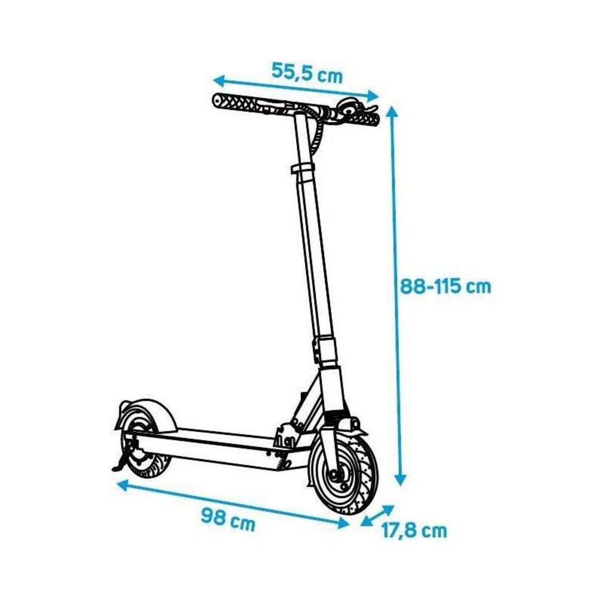 BEEPER BEEPER Trottinette electrique 8 pouces 350W 6Ah SPEED