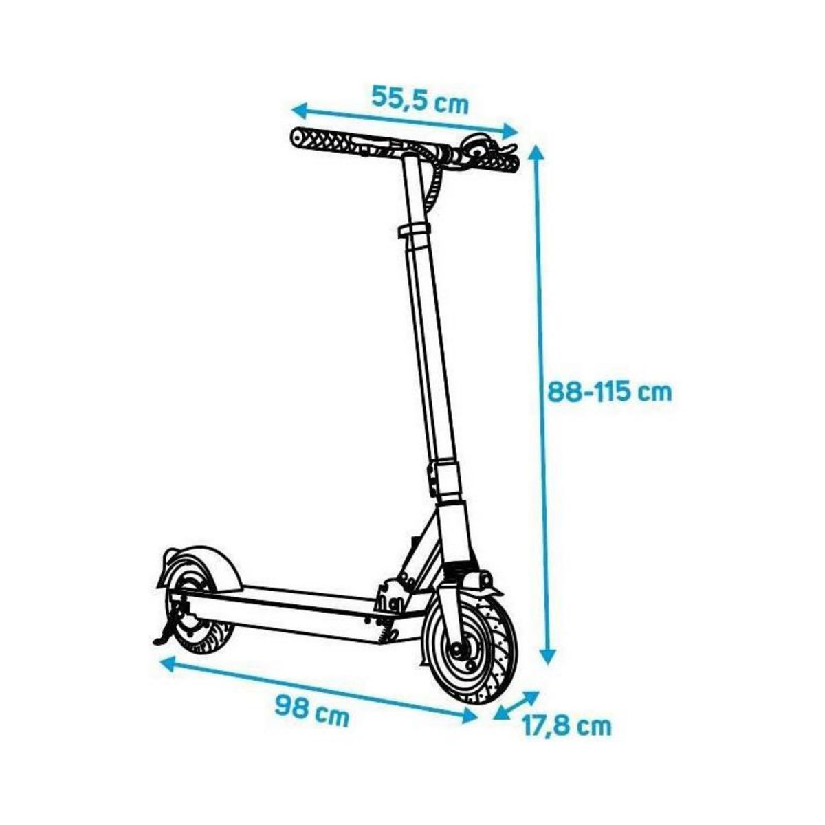 BEEPER BEEPER Trottinette electrique 8 pouces 350W 6Ah SPEED