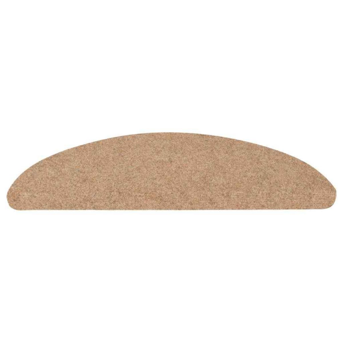 VIDAXL Tapis d'escalier auto-adhesifs 30 pcs beige 56x17x3 cm