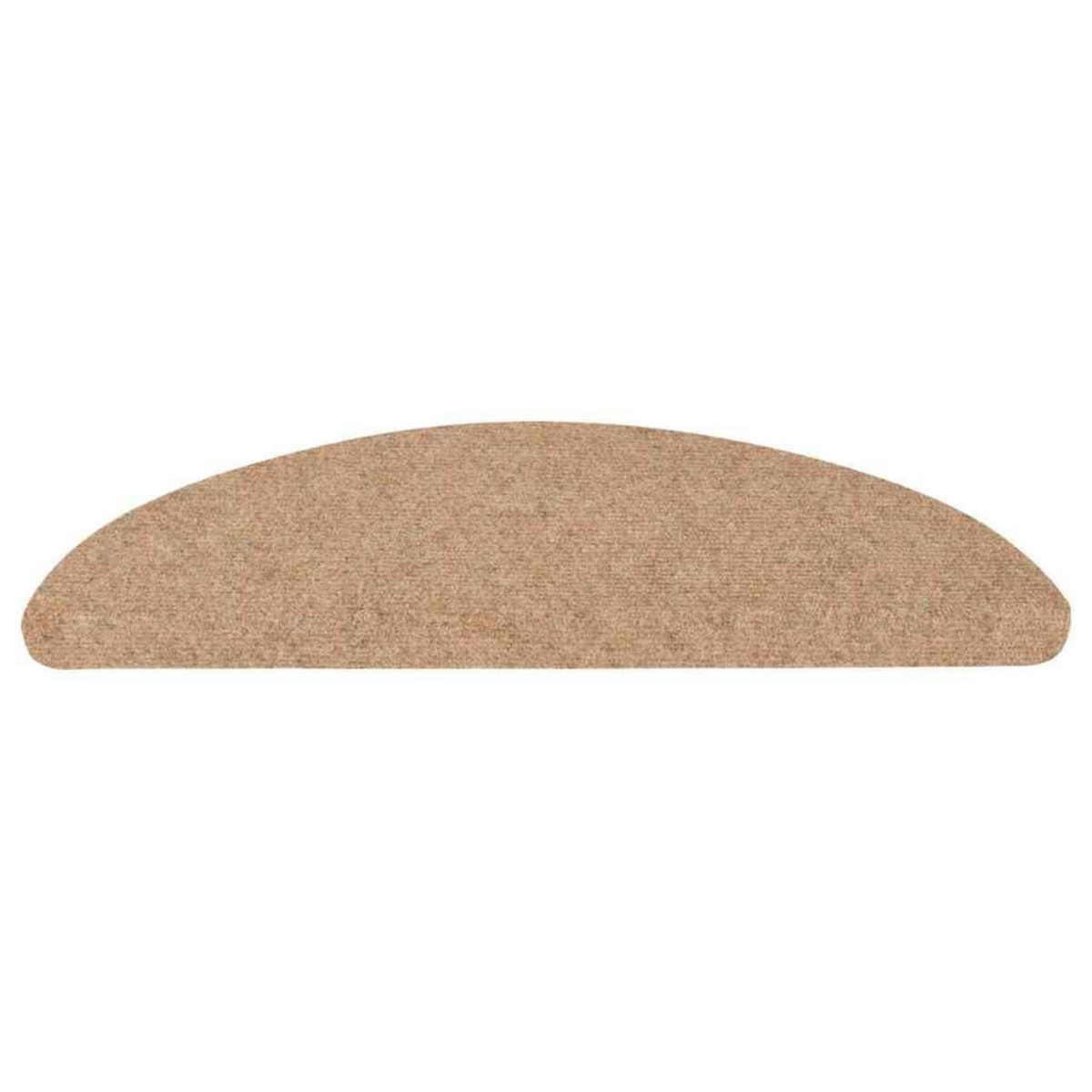 VIDAXL Tapis d'escalier auto-adhesifs 30 pcs beige 56x17x3 cm