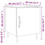 Voir la diapositive 6 : VIDAXL Tables de chevet 2 pcs chene sonoma 40x40x50 cm bois ingenierie