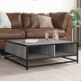 Voir la diapositive 1 : VIDAXL Table basse sonoma gris 80x80x30 cm bois d'ingenierie et metal