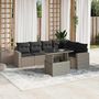 Voir la diapositive 1 : VIDAXL Salon de jardin avec coussins 7 pcs gris clair resine tressee