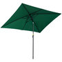Voir la diapositive 4 : OUTSUNNY Parasol inclinable rectangulaire métal polyester haute densité 2,95L x 1,95l x 2,4H m vert