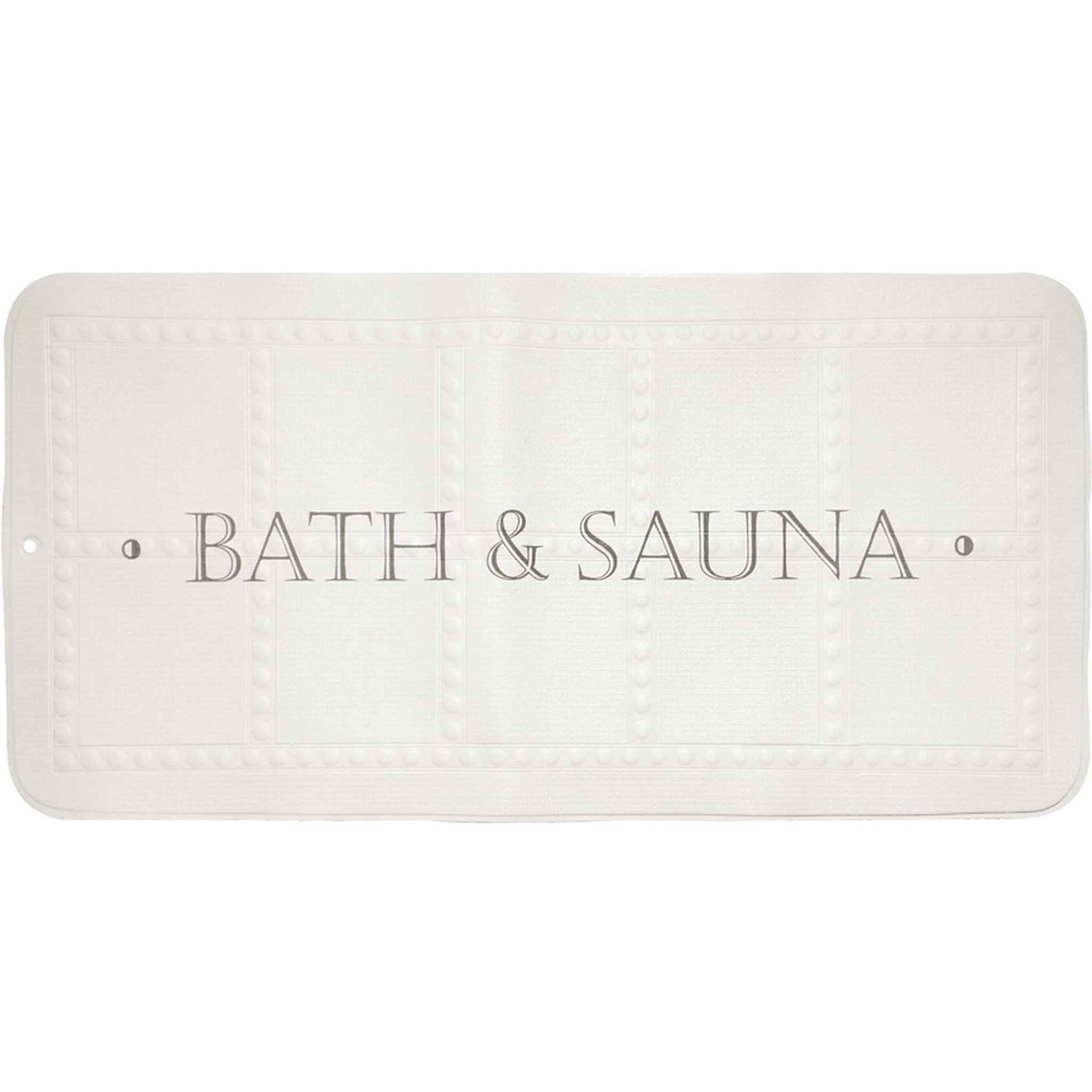 Tapis de bain antidérapant imprimé BATH & SAUNA