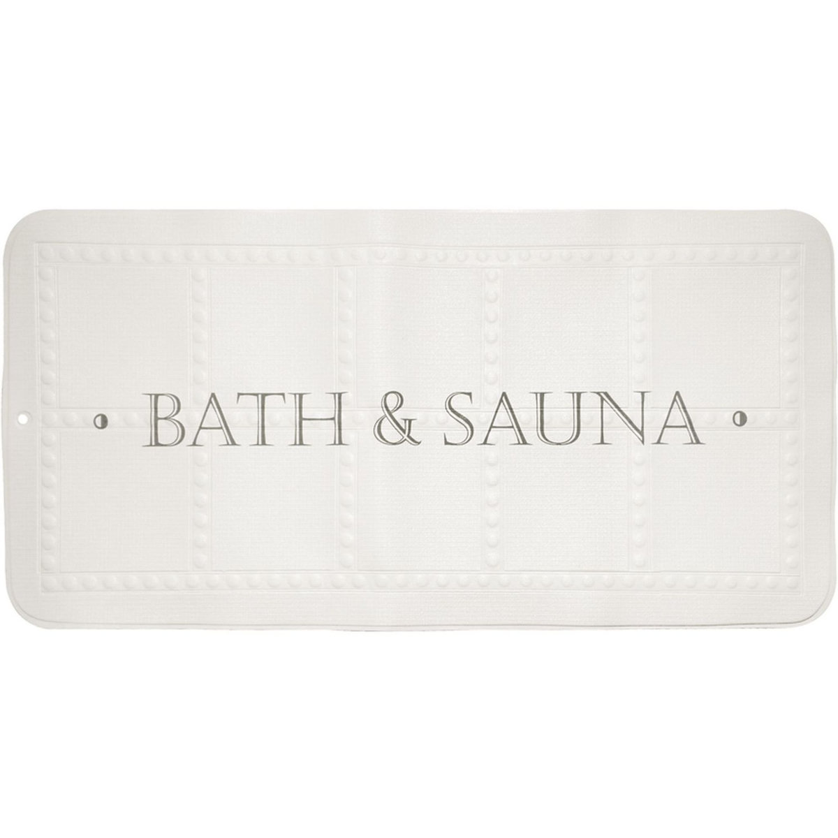 Tapis de bain antidérapant imprimé BATH & SAUNA