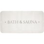 Tapis de bain antidérapant imprimé BATH & SAUNA