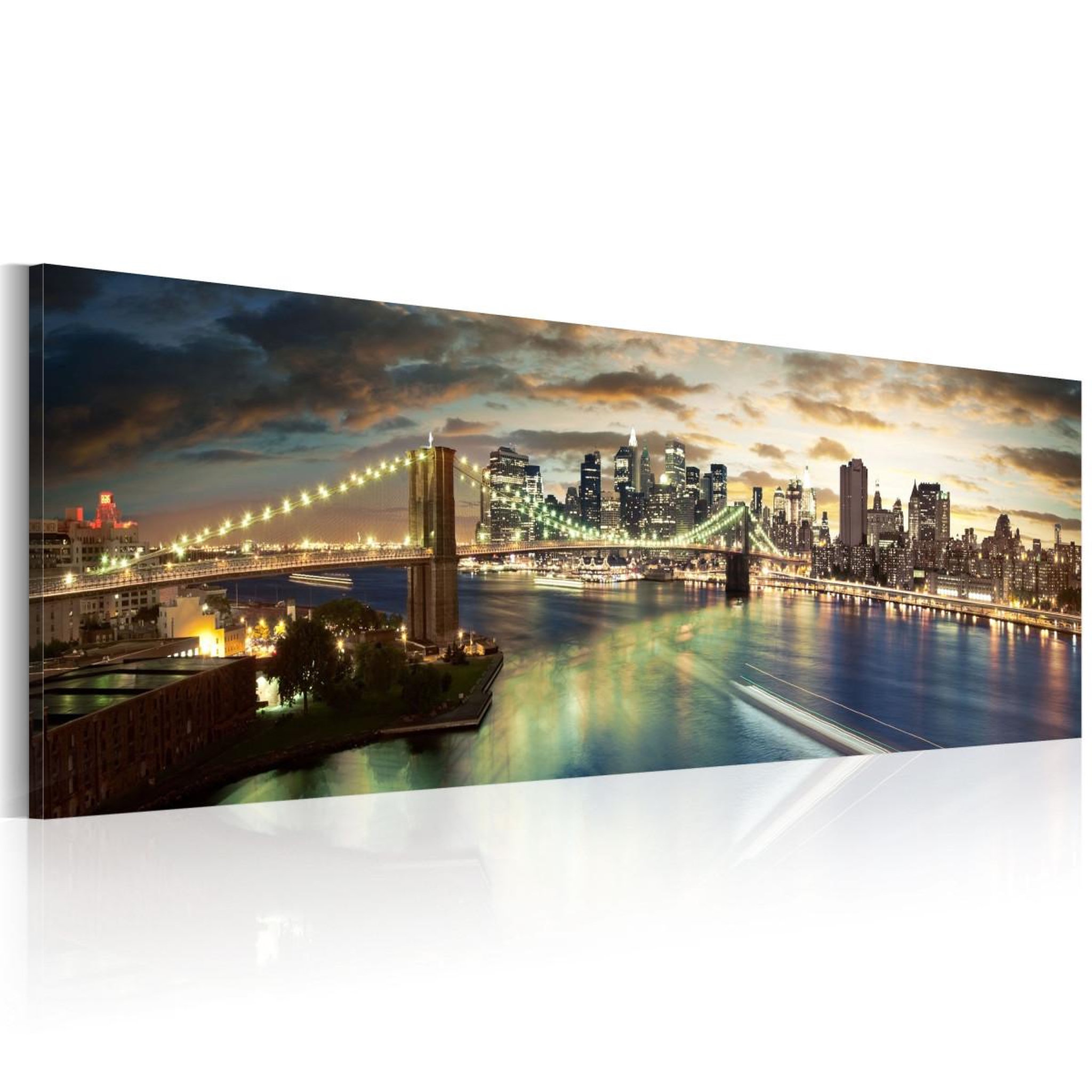 Voir la diapositive 1 : Paris Prix Tableau Imprimé  The East River at Night