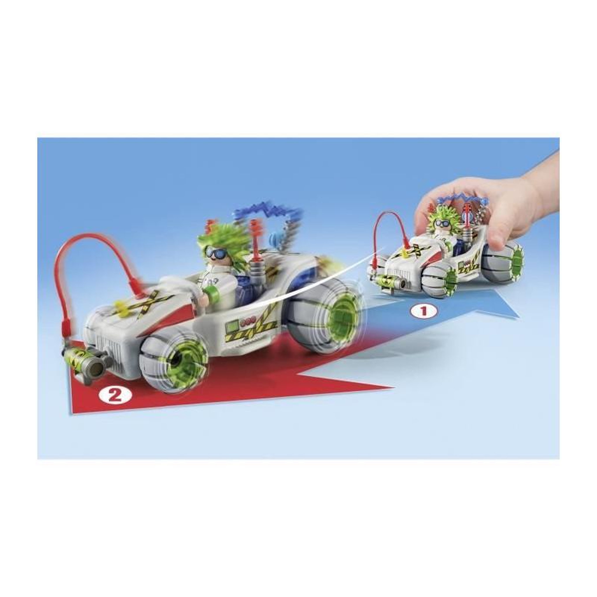 Voir la diapositive 3 : PLAYMOBIL PLAYMOBIL 71633 Chercheur et kart, Funstars, 40 pieces, des 4 ans