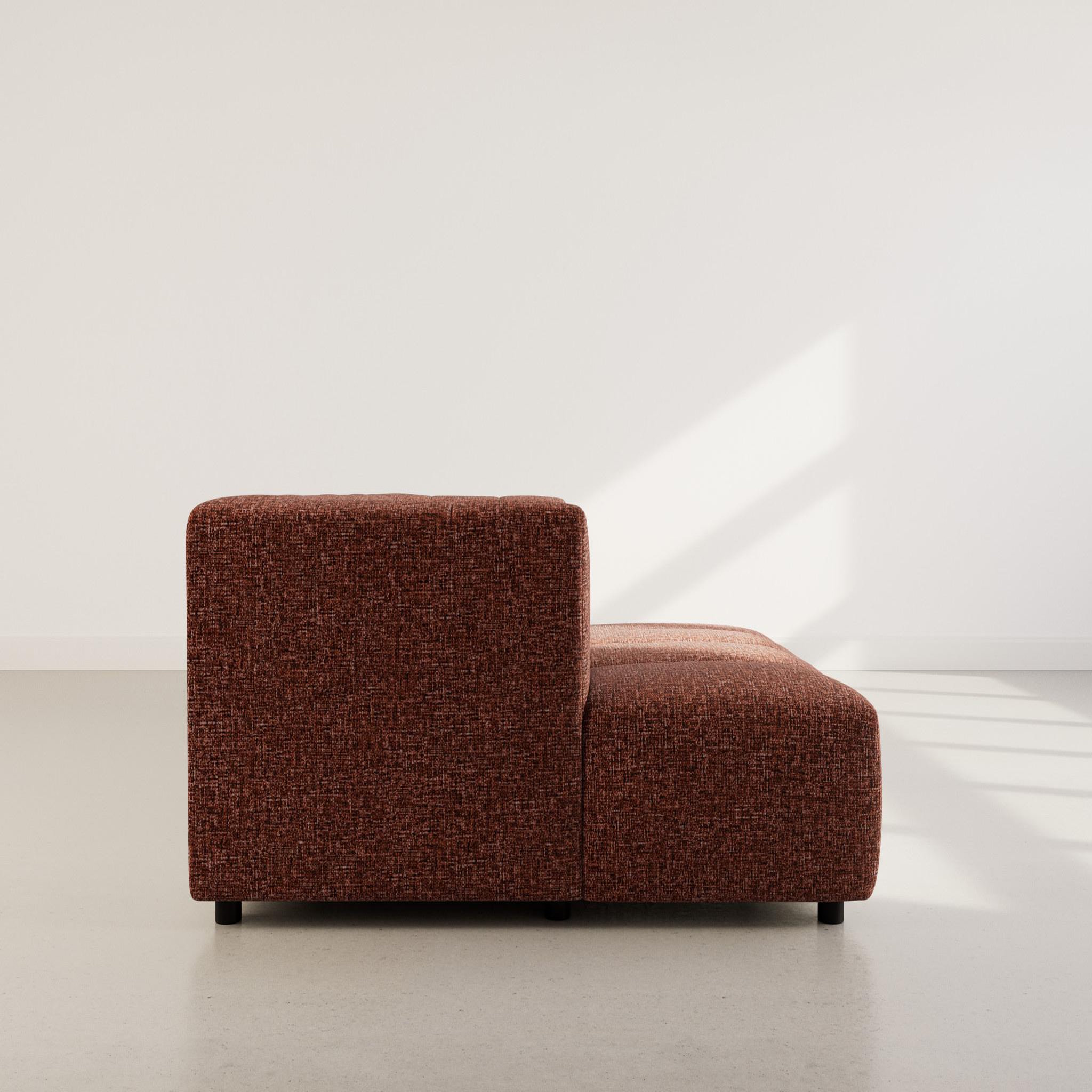 Voir la diapositive 6 : LISA DESIGN Curtis - canapé d'angle gauche 4 places avec accoudoir en tissu texturé