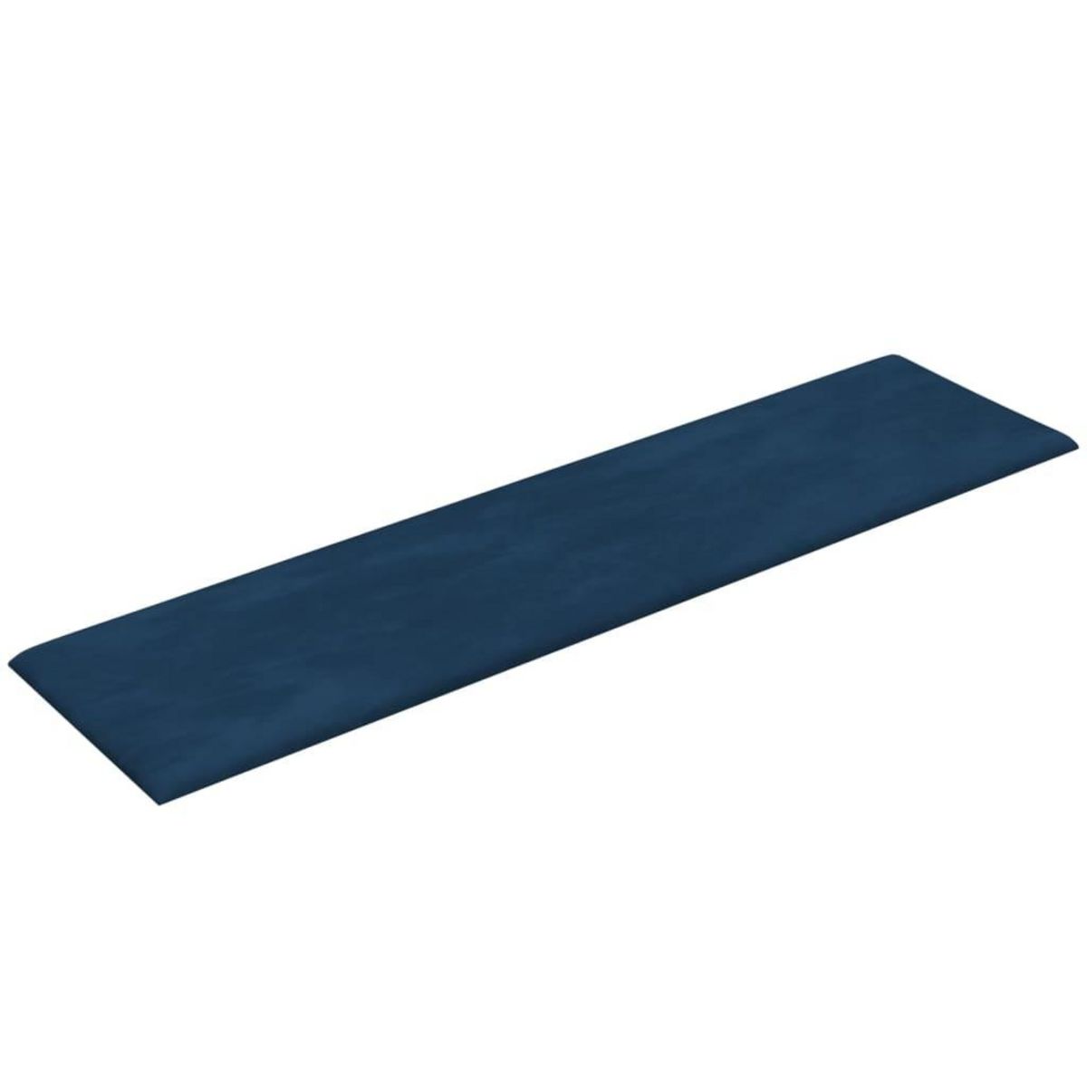 VIDAXL Panneaux muraux 12 pcs Bleu 60x15 cm Velours 1,08 m²