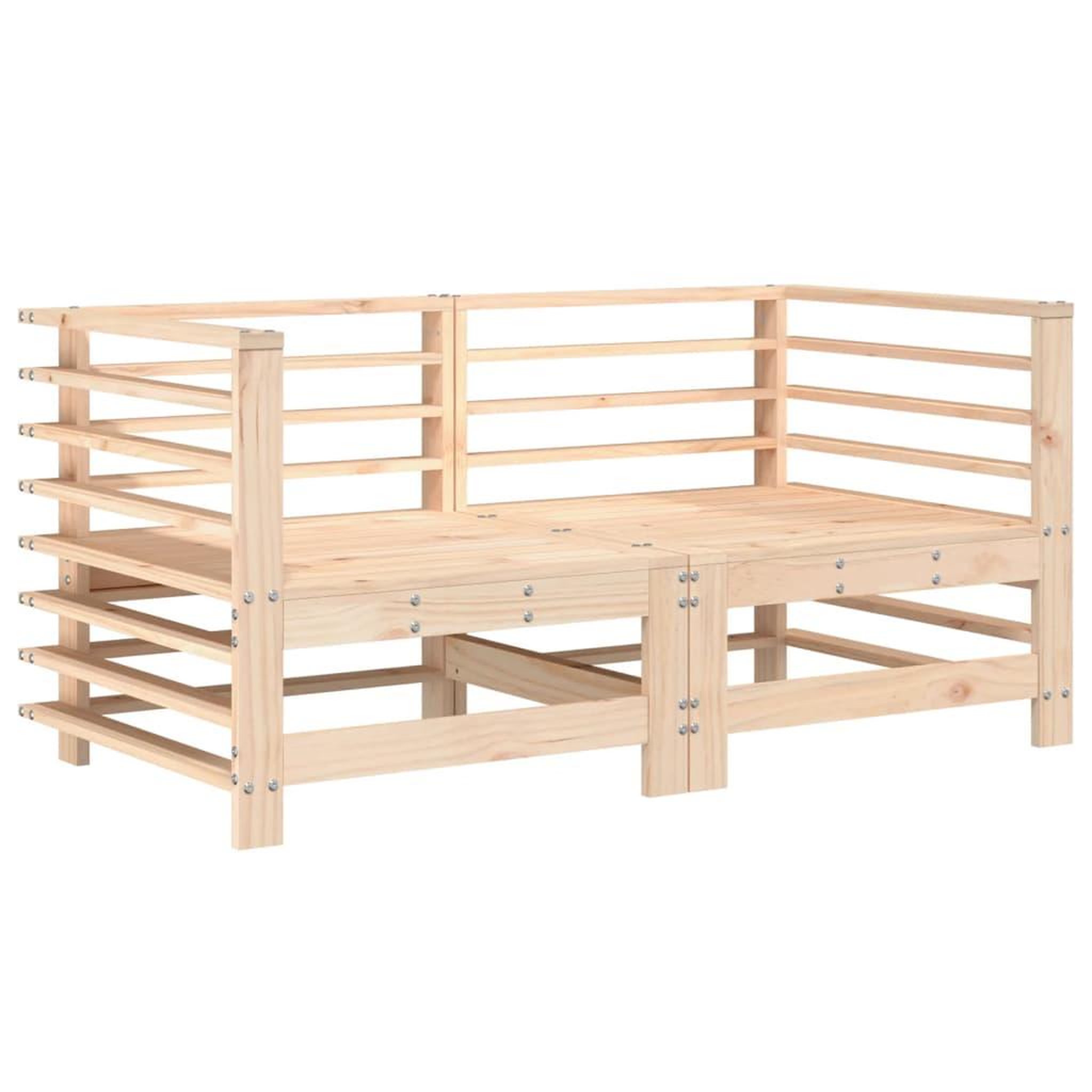 Voir la diapositive 3 : VIDAXL Salon de jardin 6 pcs Bois de pin massif