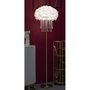 Voir la diapositive 5 : Paris Prix Lampadaire Imitation Plume  Diamon  165cm Or & Blanc
