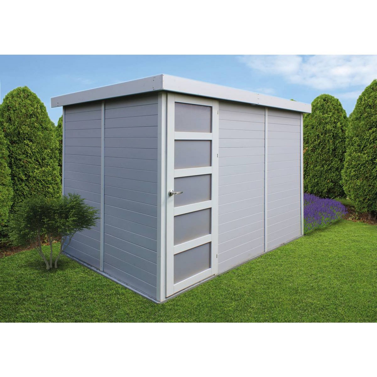 Habitat et Jardin Abri jardin bois  Almeria  - 7.75 m² - 3.27 x 2.69 x 2.17 m - Livré peint - 19 mm