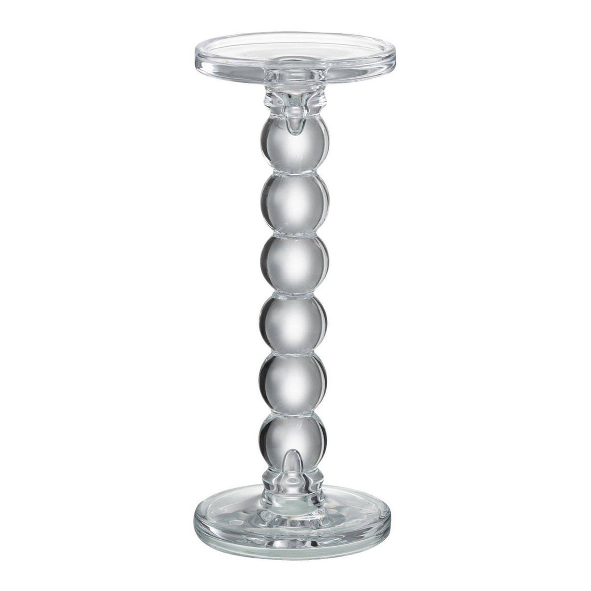 J-LINE Chandelier Design en Verre  Gouttes  26cm Transparent