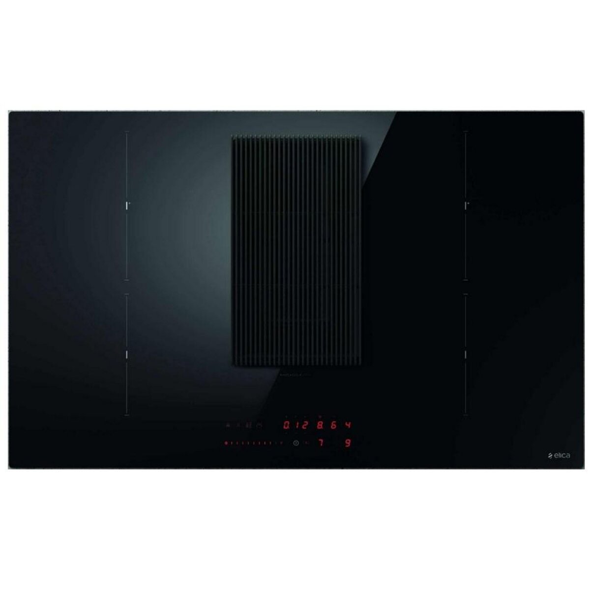 ELICA Table de cuisson aspirante induction 83cm 4 feux 7400w noir - PRF0182322