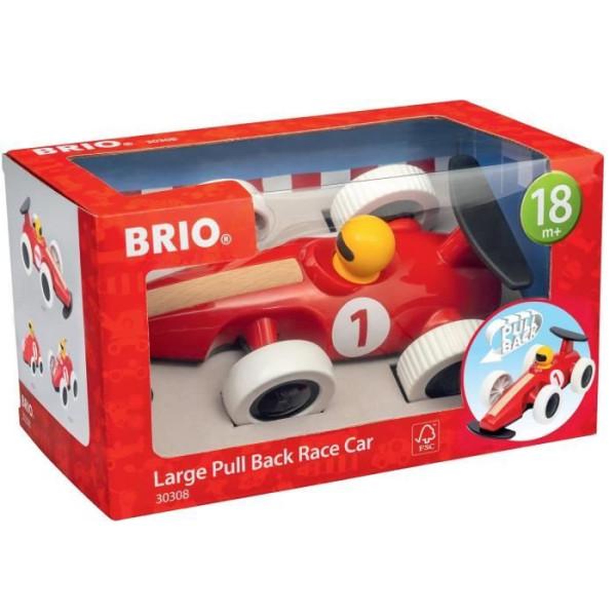 Brio Grande voiture de course a rétrofriction - jouet d'éveil premier age -7312350303087 - brio world
