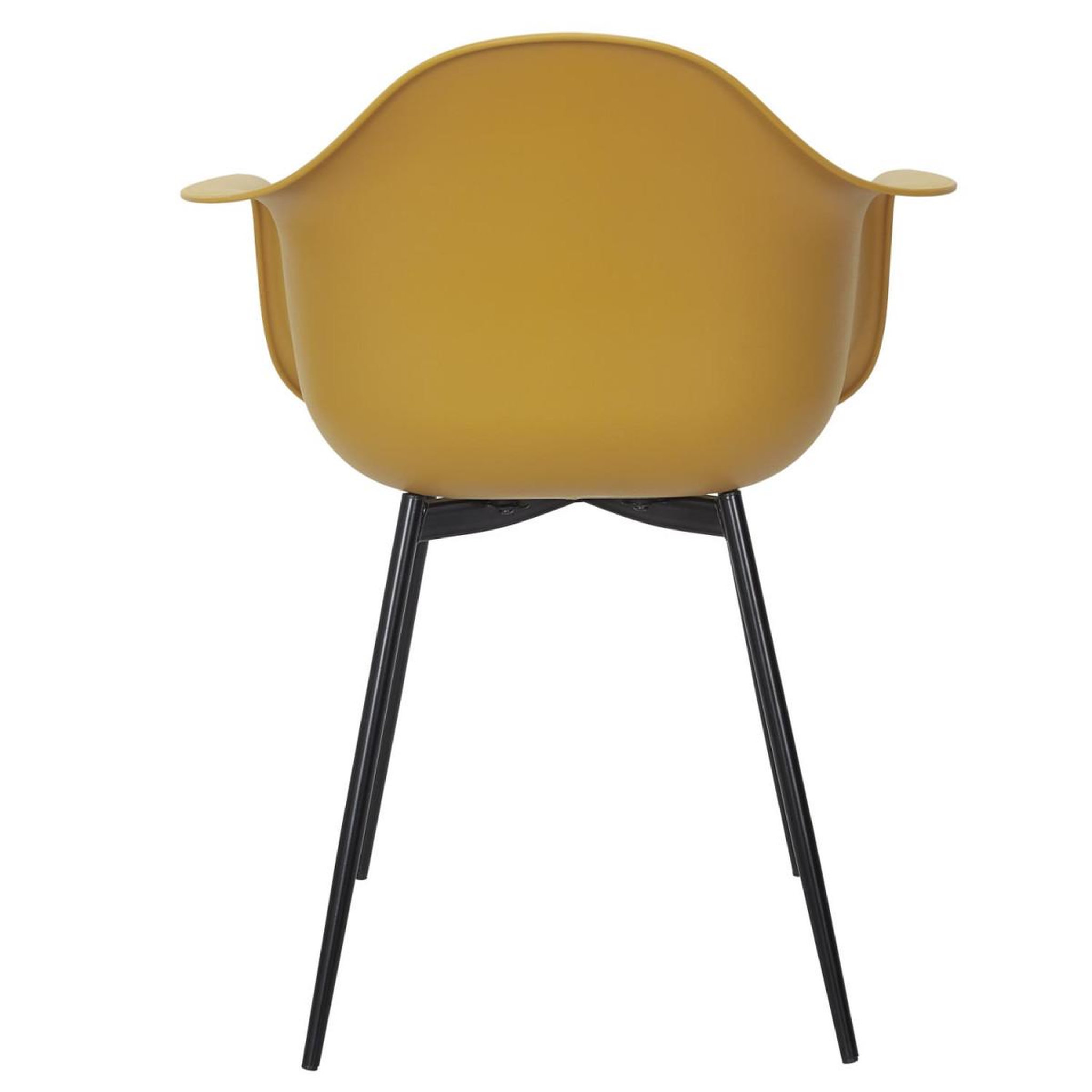 Voir la diapositive 6 : The Home Deco Factory Lot de 4 chaises fauteuil  gustav  85cm jaune