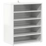Voir la diapositive 2 : VIDAXL Armoire a chaussures Blanc brillant 60x35x70 cm Agglomere